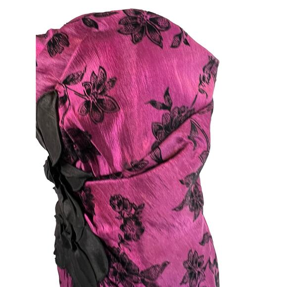 Sequin Hearts Purple Black Strapless Prom Dress Bodycon Formal 7 - Picture 7 of 12